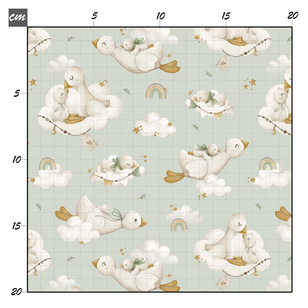 Fluffly cuddle mint Bio Jersey - Mamikes