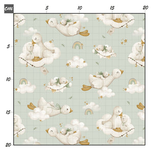 Fluffly cuddle mint Bio Jersey - Mamikes