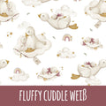 Fluffly cuddle weiß Baumwolle