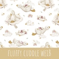 Fluffy cuddle weiß Bio Jersey