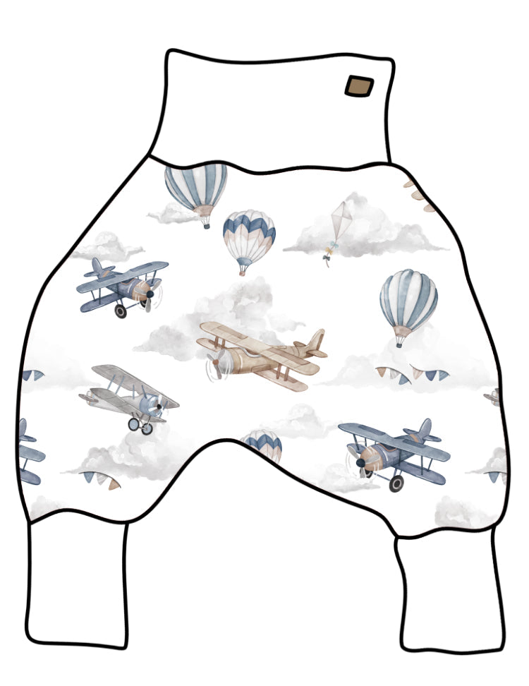 DIY-Paket Lange Pumphose Flugzeuge