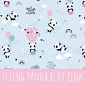 Flying panda blau pink Bio Jersey