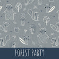 Forest party Baumwolle