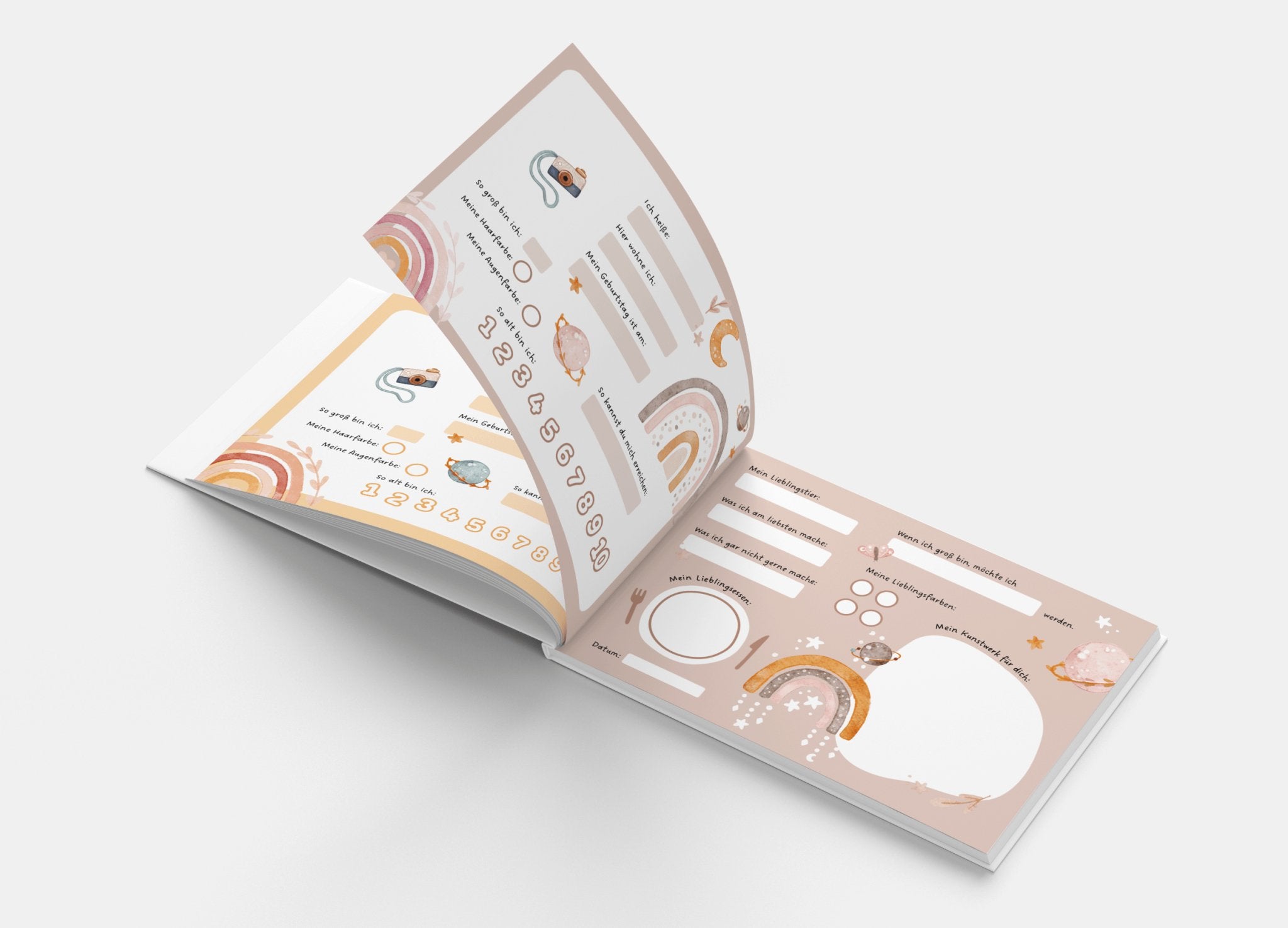Freundschaftsbuch Boho Regenbogen - Mamikes