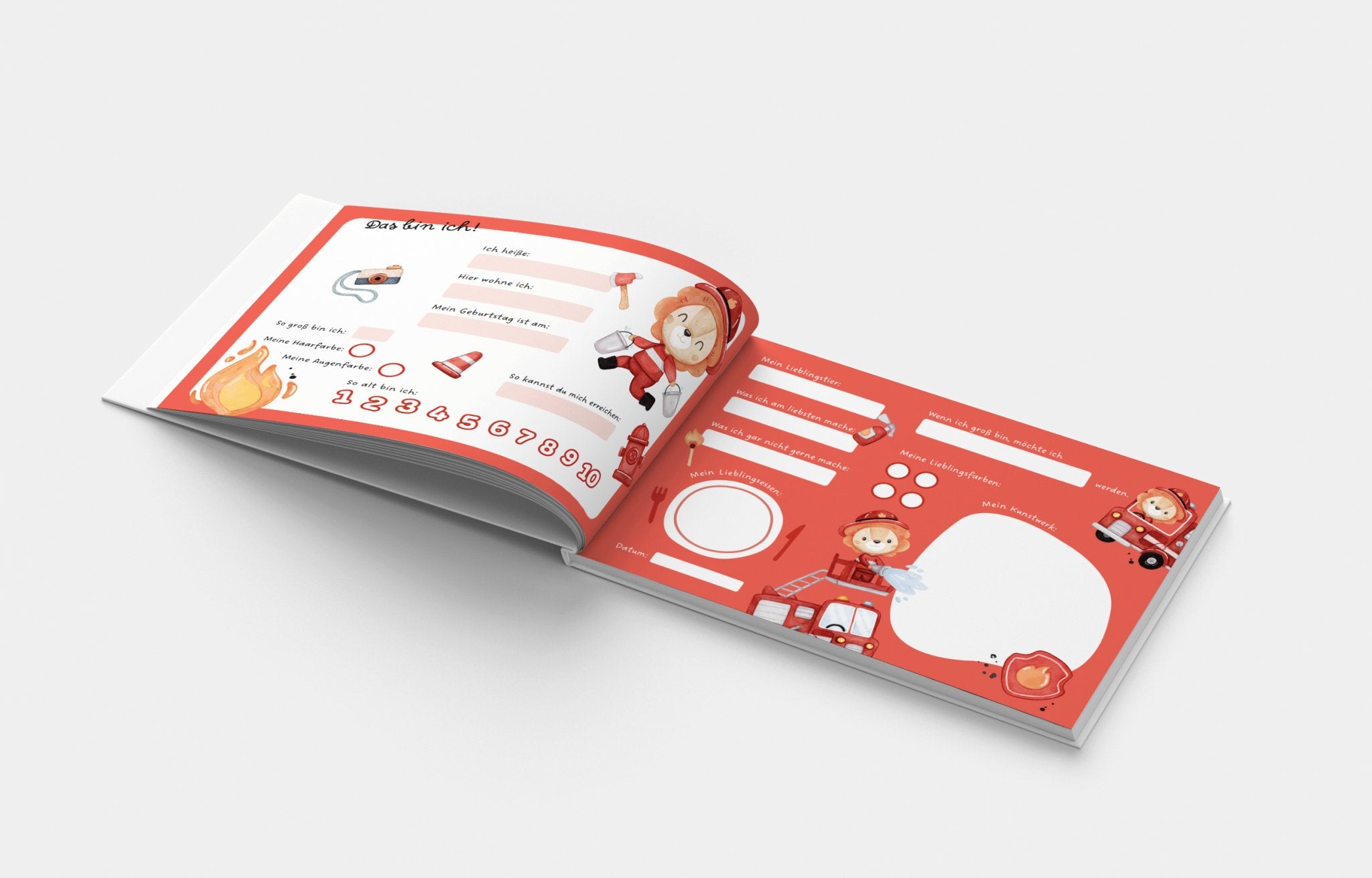 Freundschaftsbuch Feuerwehr Löwe - Mamikes