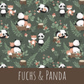 Fuchs und panda Baumwolle