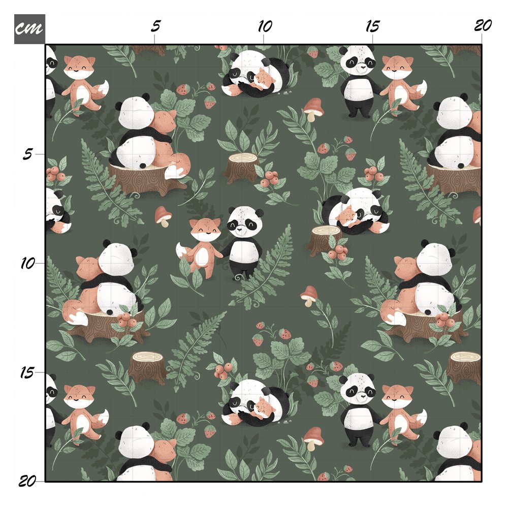 Fuchs und panda Baumwolle - Mamikes