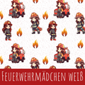 Fuerwehrmädchen weiß Baumwolle