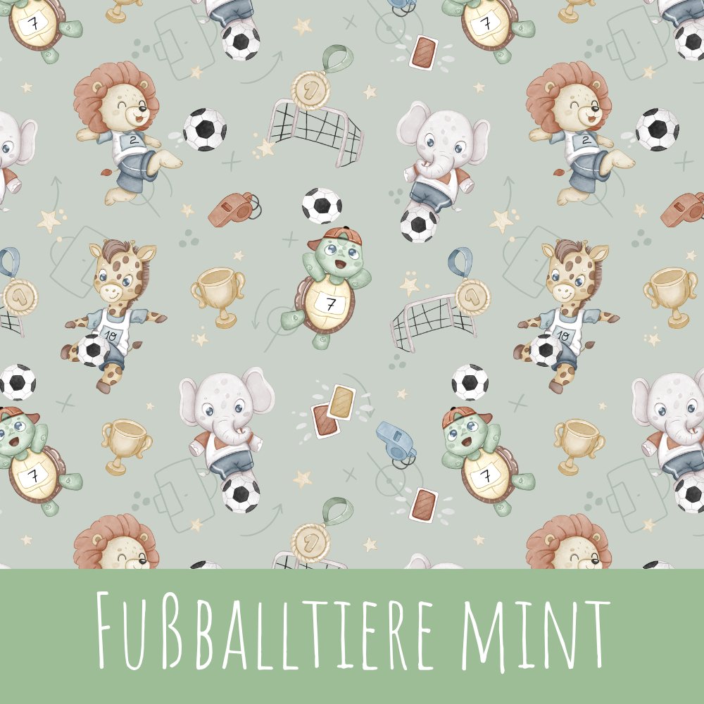 Fußballtiere mint Bio Rib Jersey