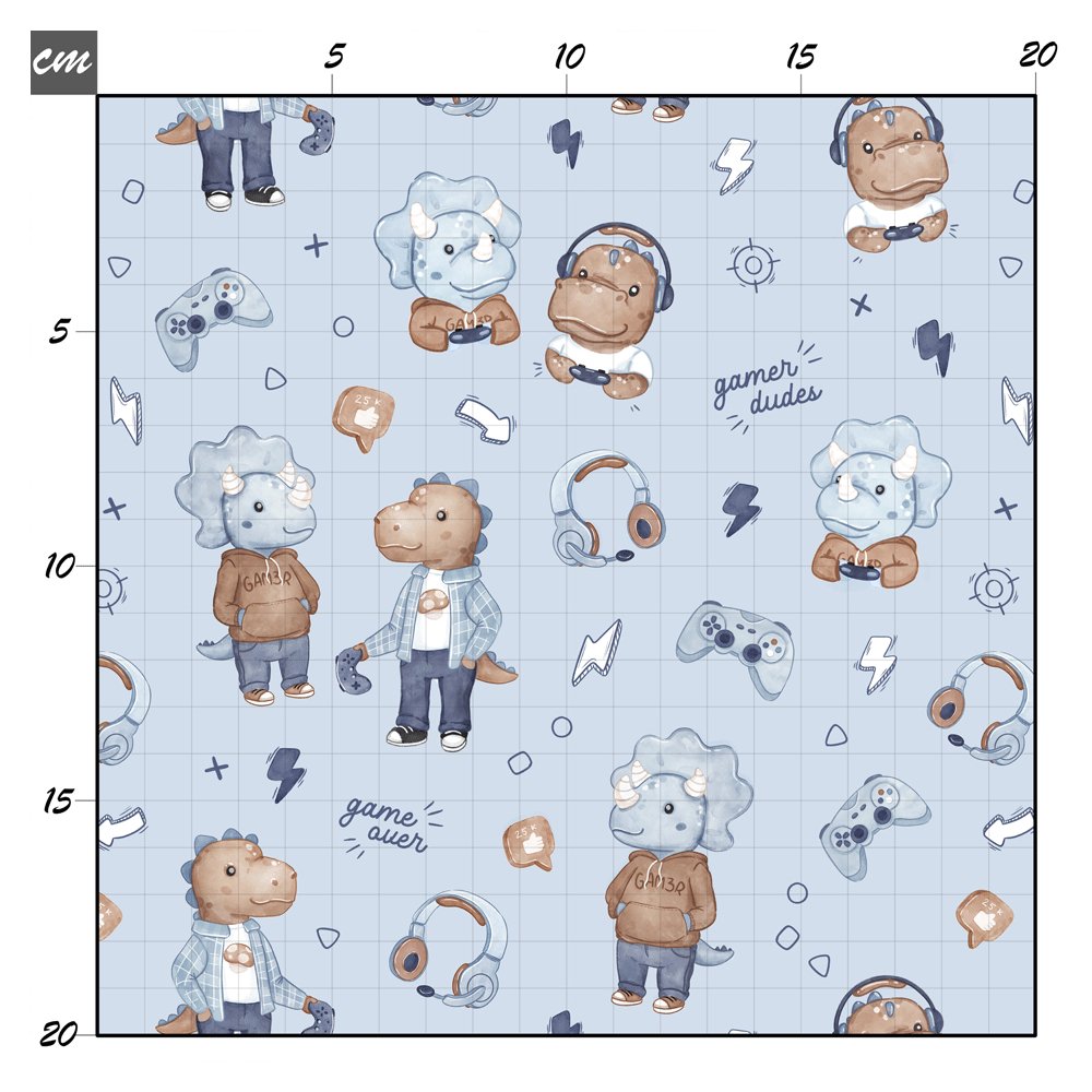 Gamer dudes lightblue Baumwolle - Mamikes