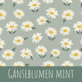 Gänseblumen mint Baumwolle
