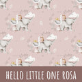 Hello little one rosa Baumwolle