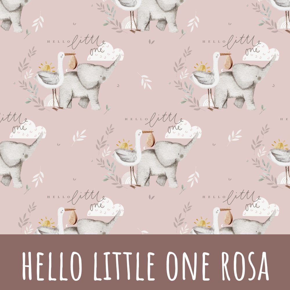 Hello little one rosa Baumwolle