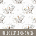Hello little one weiß Bio Sommersweat