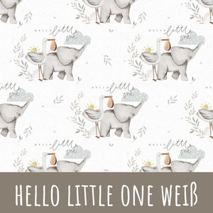 Hello little one weiß Bio Sommersweat - Mamikes