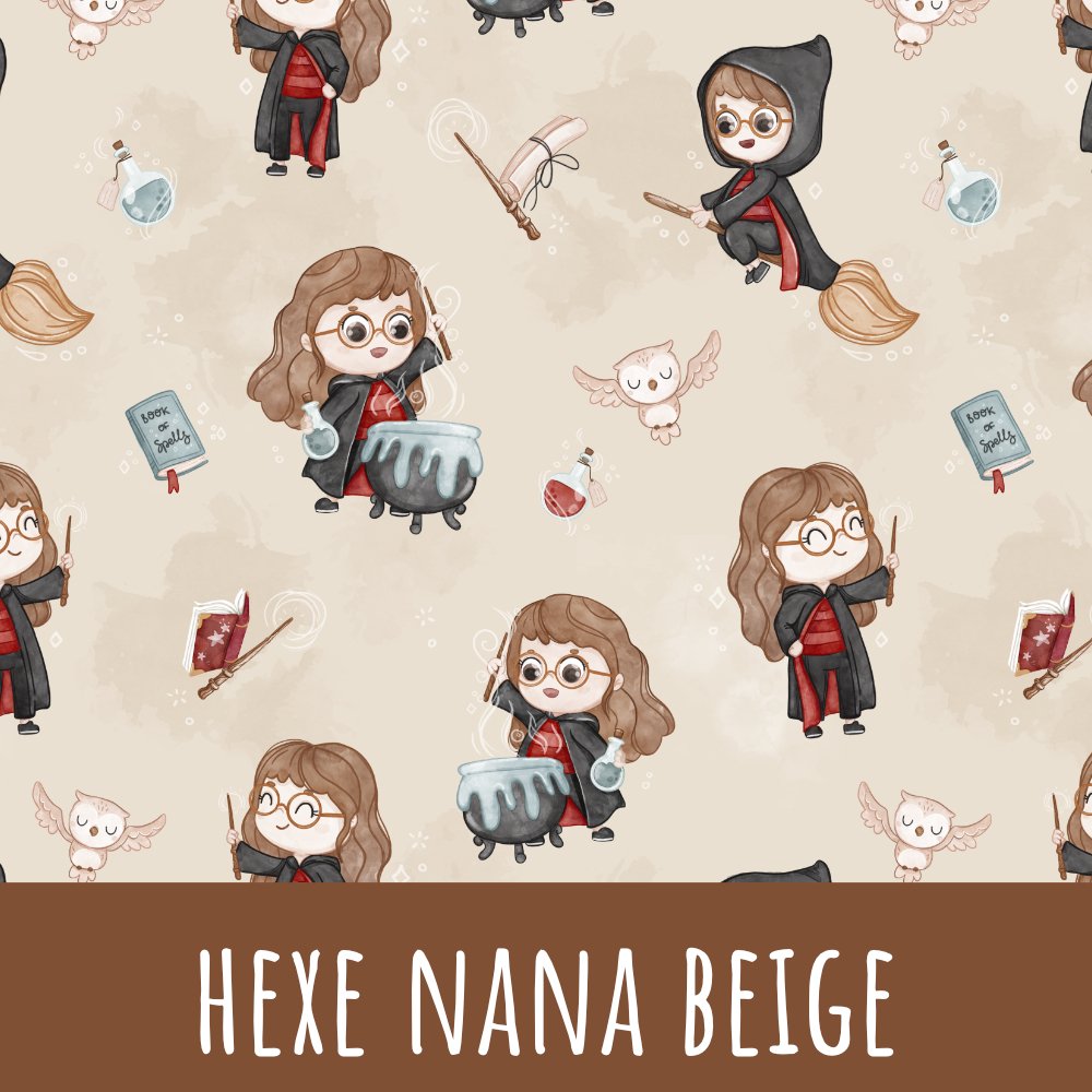 Hexe Nana beige Baumwolle