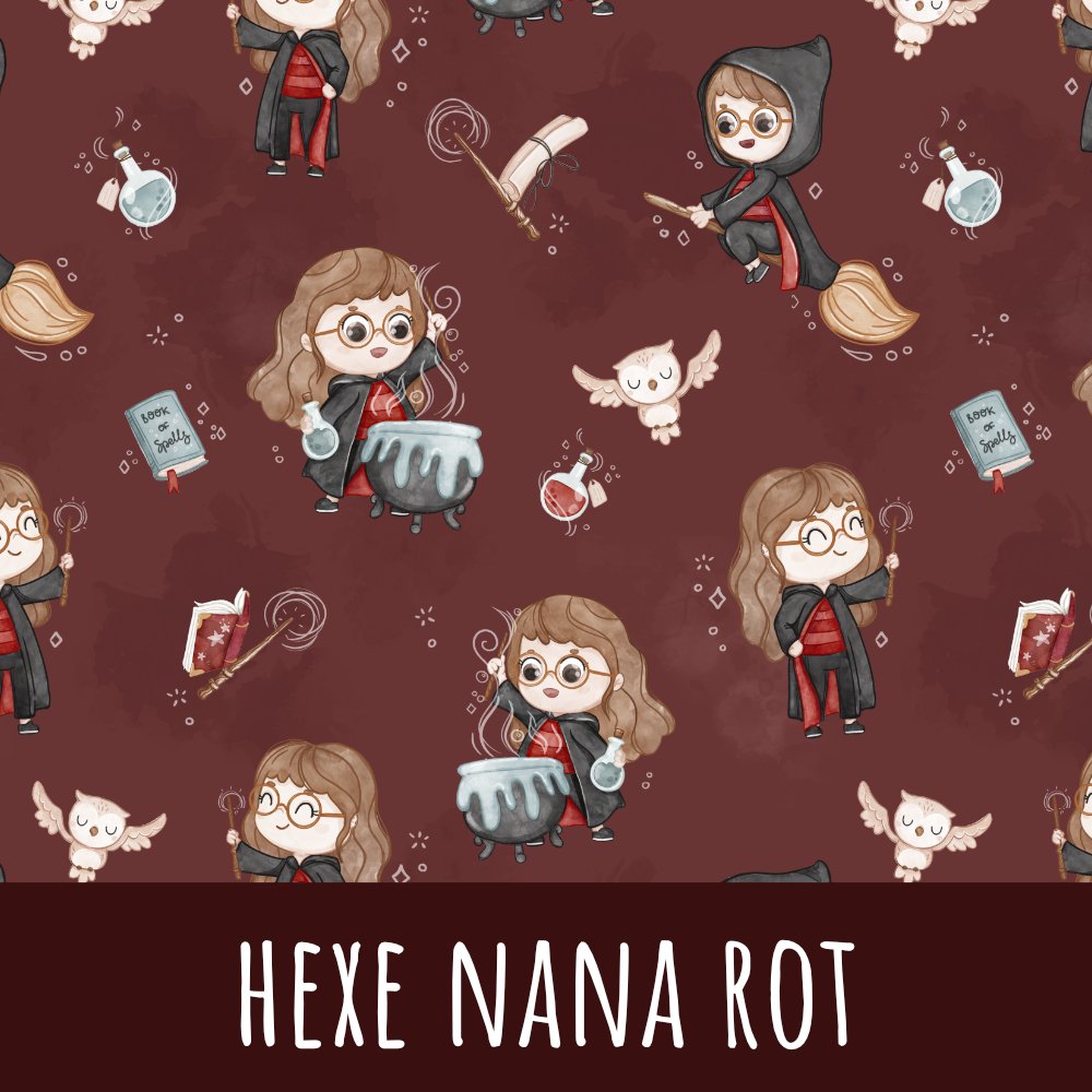 Hexe Nana rot Baumwolle