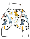 DIY-Paket Lange Pumphose Hundeparty weiß