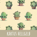 Kaktus hellgelb Baumwolle