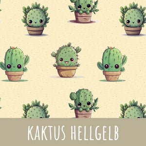 Kaktus hellgelb Baumwolle - Mamikes