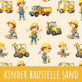 Kinder Baustelle sand Bio Jersey