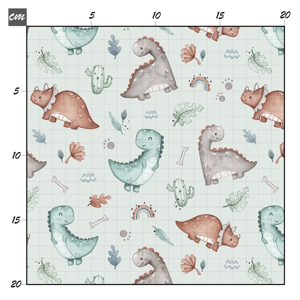 Kleine Dinos mint Baumwolle - Mamikes