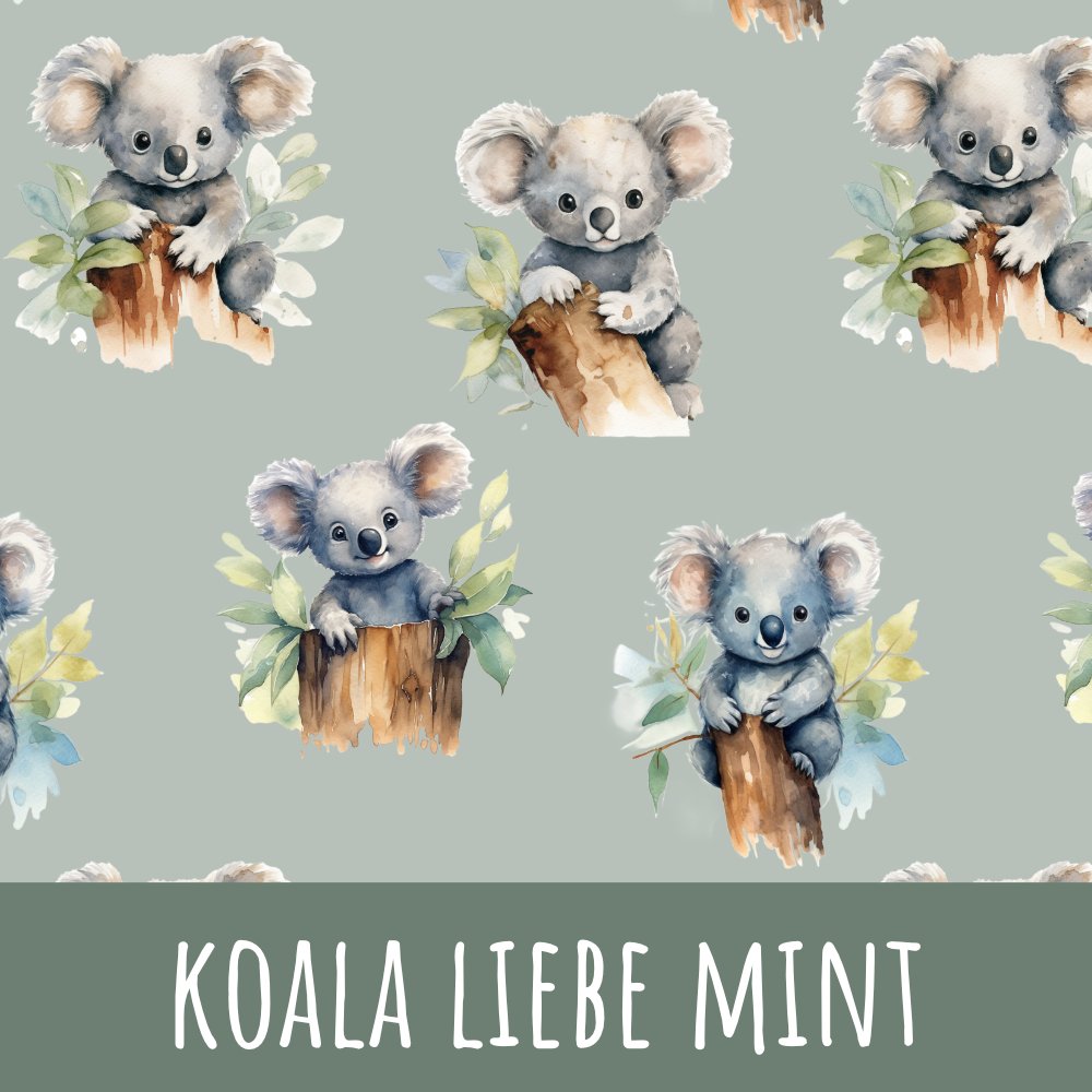 Koala Liebe mint Baumwolle
