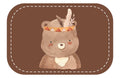 Kunstleder Patch (Farbe wählbar) 08.Bär