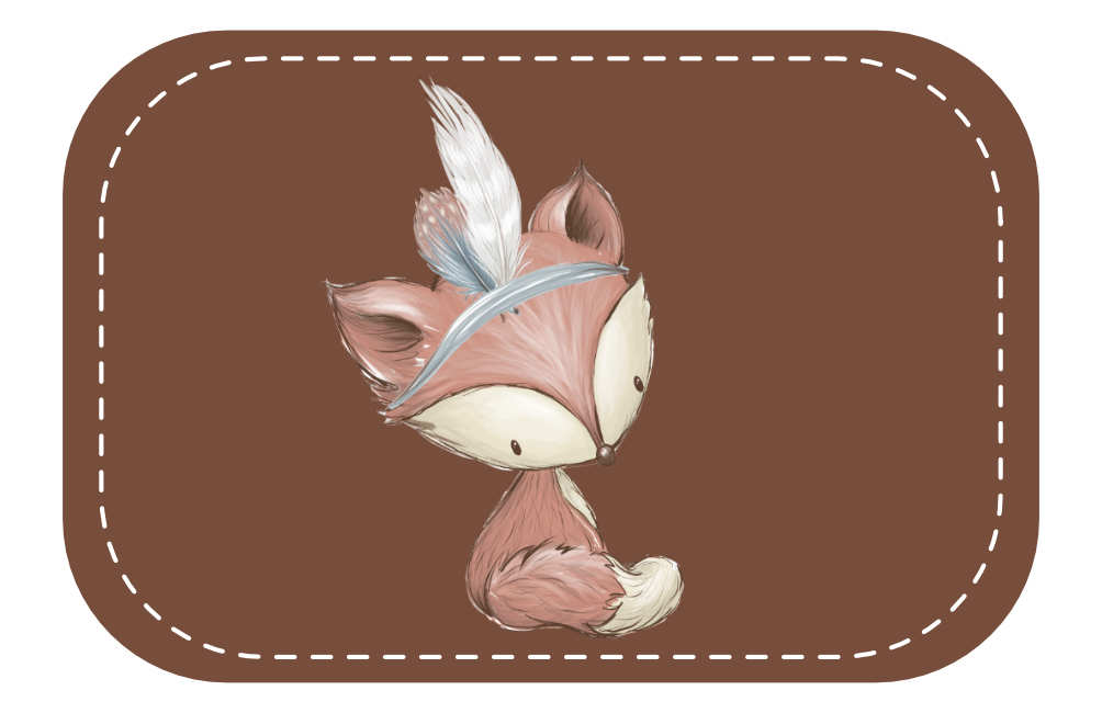Kunstleder Patch (Farbe wählbar) 16.Boho Fuchs
