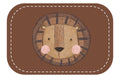 Kunstleder Patch (Farbe wählbar) 20.Löwe 1