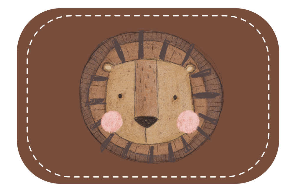 Kunstleder Patch (Farbe wählbar) 20.Löwe 1