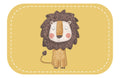 Kunstleder Patch (Farbe wählbar) 21.Löwe 2