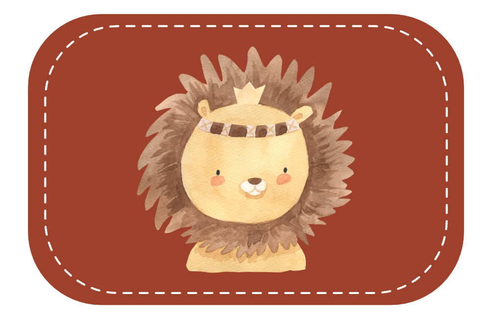 Kunstleder Patch (Farbe wählbar) 22.Löwe 3