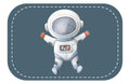 Kunstleder Patch (Farbe wählbar) 32.Astronaut