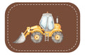 Kunstleder Patch (Farbe wählbar) 33.Baustellen Fahrzeug 2