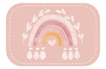Kunstleder Patch (Farbe wählbar) 39.Regenbogen rosa