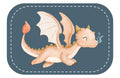 Kunstleder Patch (Farbe wählbar) 49.Drache