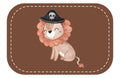 Kunstleder Patch (Farbe wählbar) 54.Pirtaen Löwe