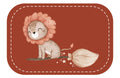 Kunstleder Patch (Farbe wählbar) 56.Zauber Löwe