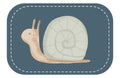 Kunstleder Patch (Farbe wählbar) 58.Schneke