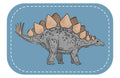 Kunstleder Patch (Farbe wählbar) 62.Dino 2