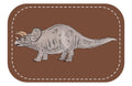 Kunstleder Patch (Farbe wählbar) 63.Dino 3