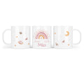 Kunststofftasse 03.boho rainbow rosa
