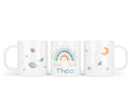 Kunststofftasse 04.boho rainbow blau