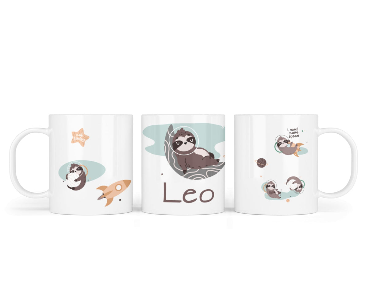 Kunststofftasse 12.spacy sloth