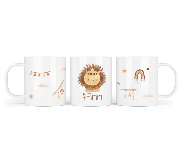 Kunststofftasse 13.Löwe