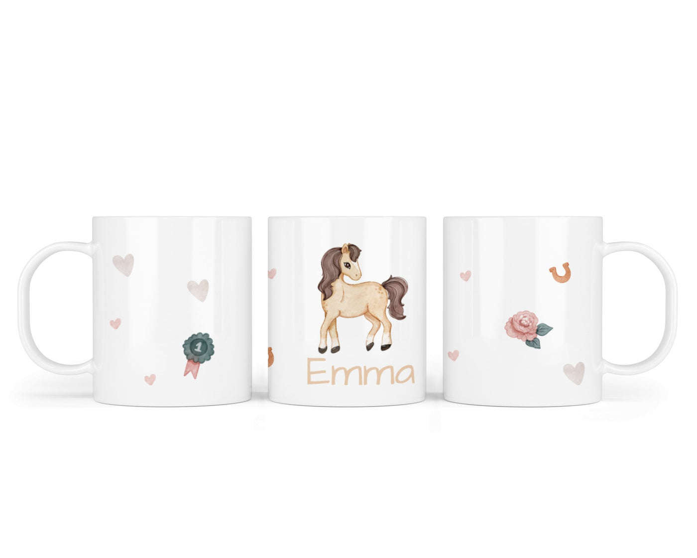Kunststofftasse 19.Pferd - Mamikes
