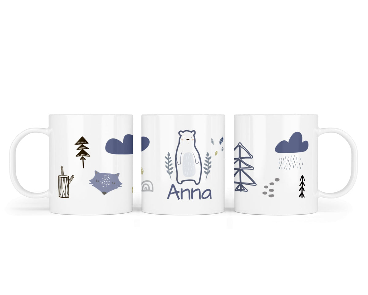 Kunststofftasse 30.Wald Bär