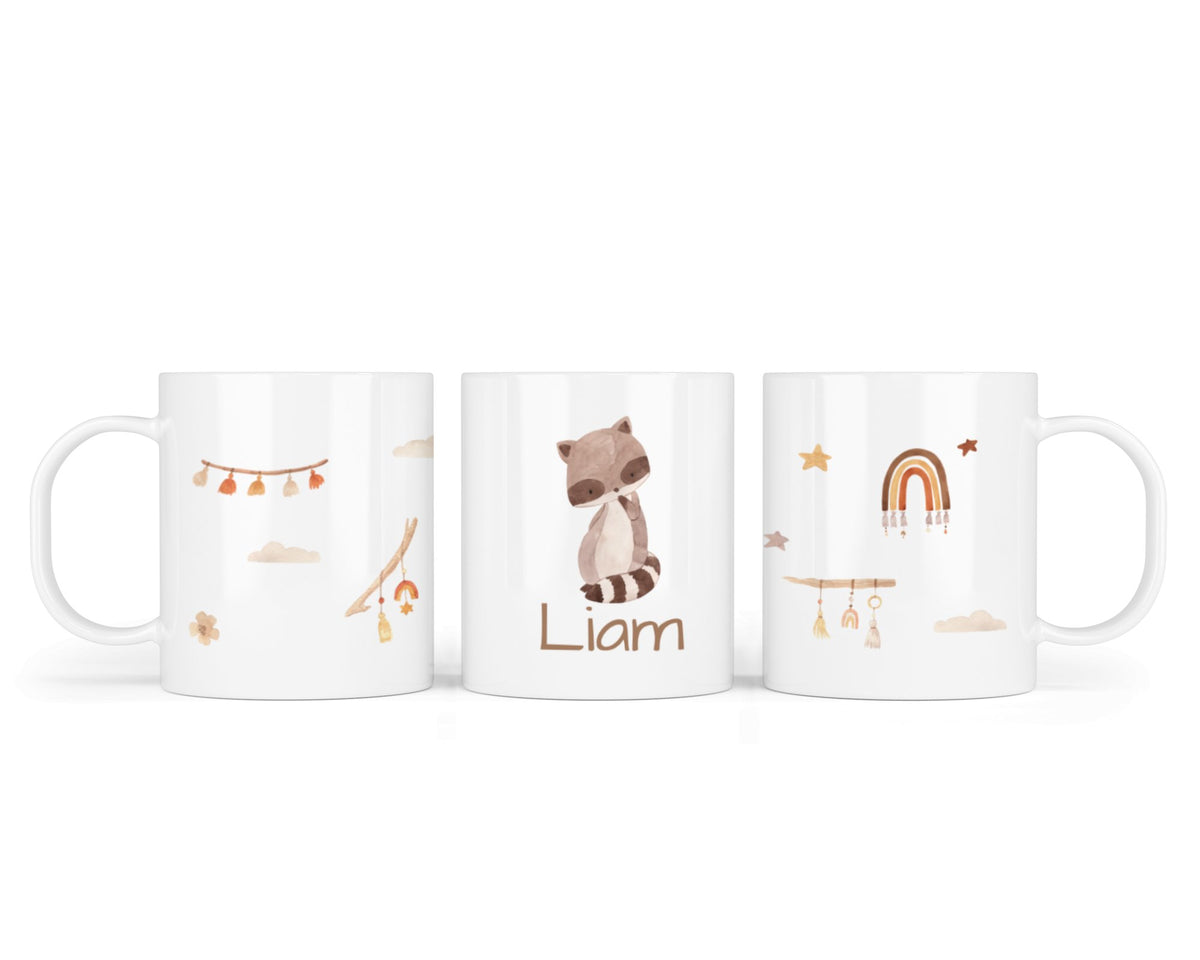 Kunststofftasse 32.Waschbär