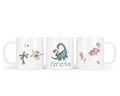 Kunststofftasse 43.Dinoreiterin